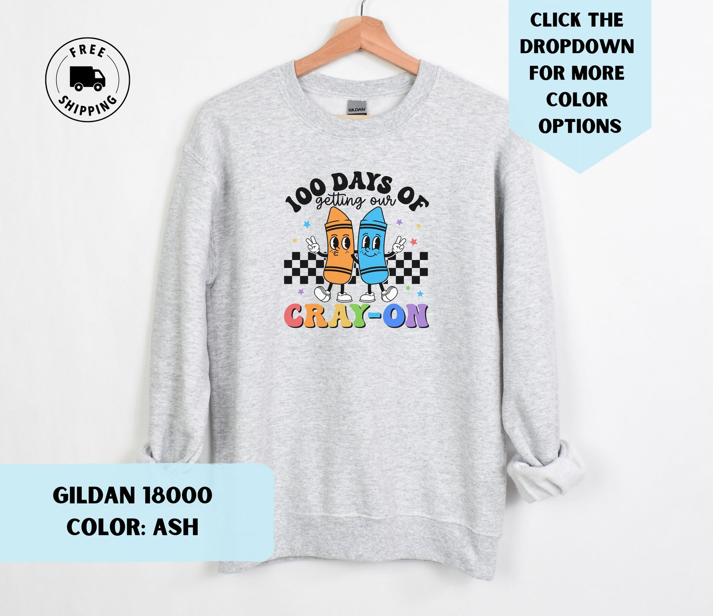 100 Days of Getting Our Cray-On Crewneck