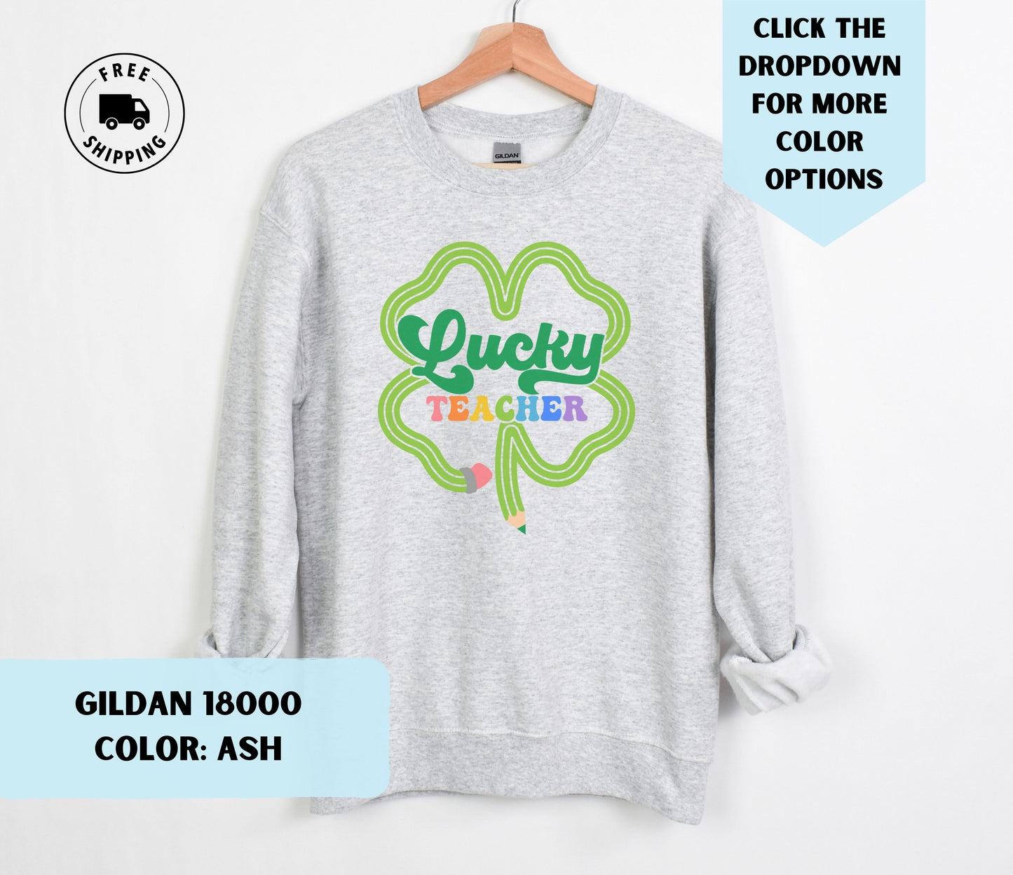 Lucky Teacher Crewneck