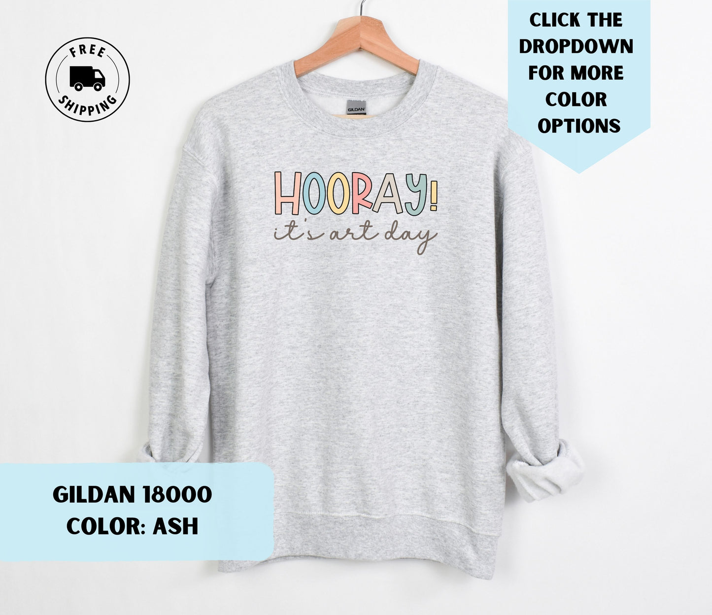 Hooray! It's Art Day Crewneck