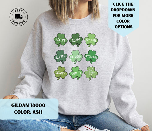 Inclusion Shamrocks Crewneck