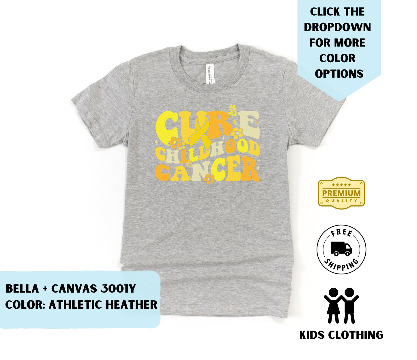 Youth Cure Childhood Cancer Fundraiser T-Shirt