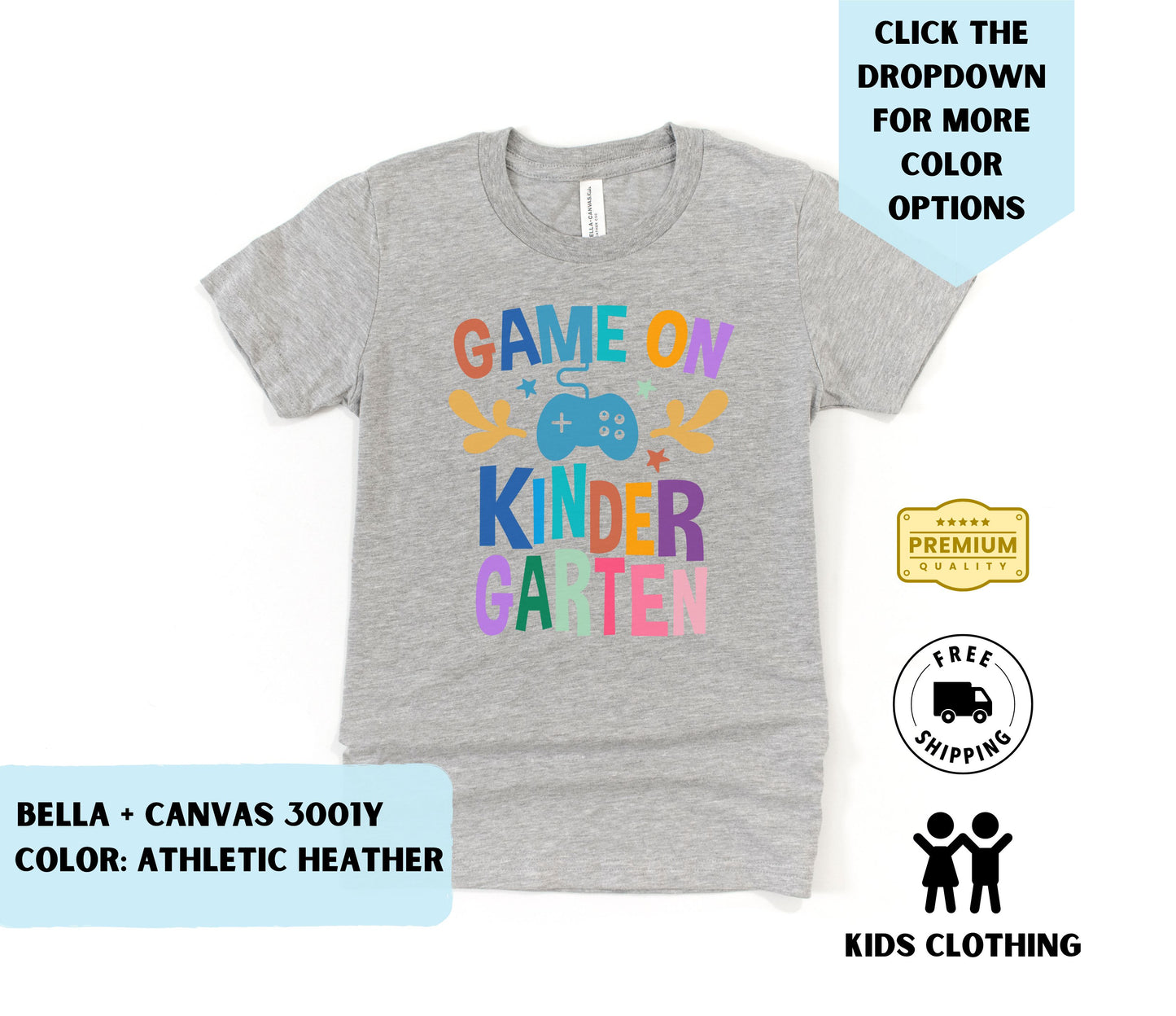 Youth Game On Kindergarten T-Shirt