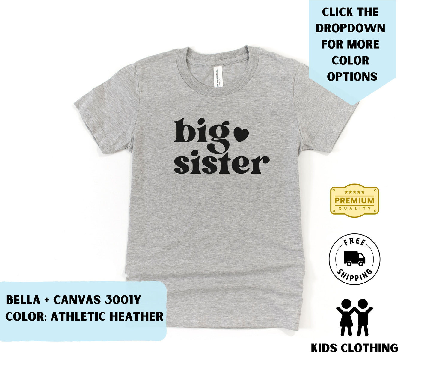 Youth Big Sister T-Shirt