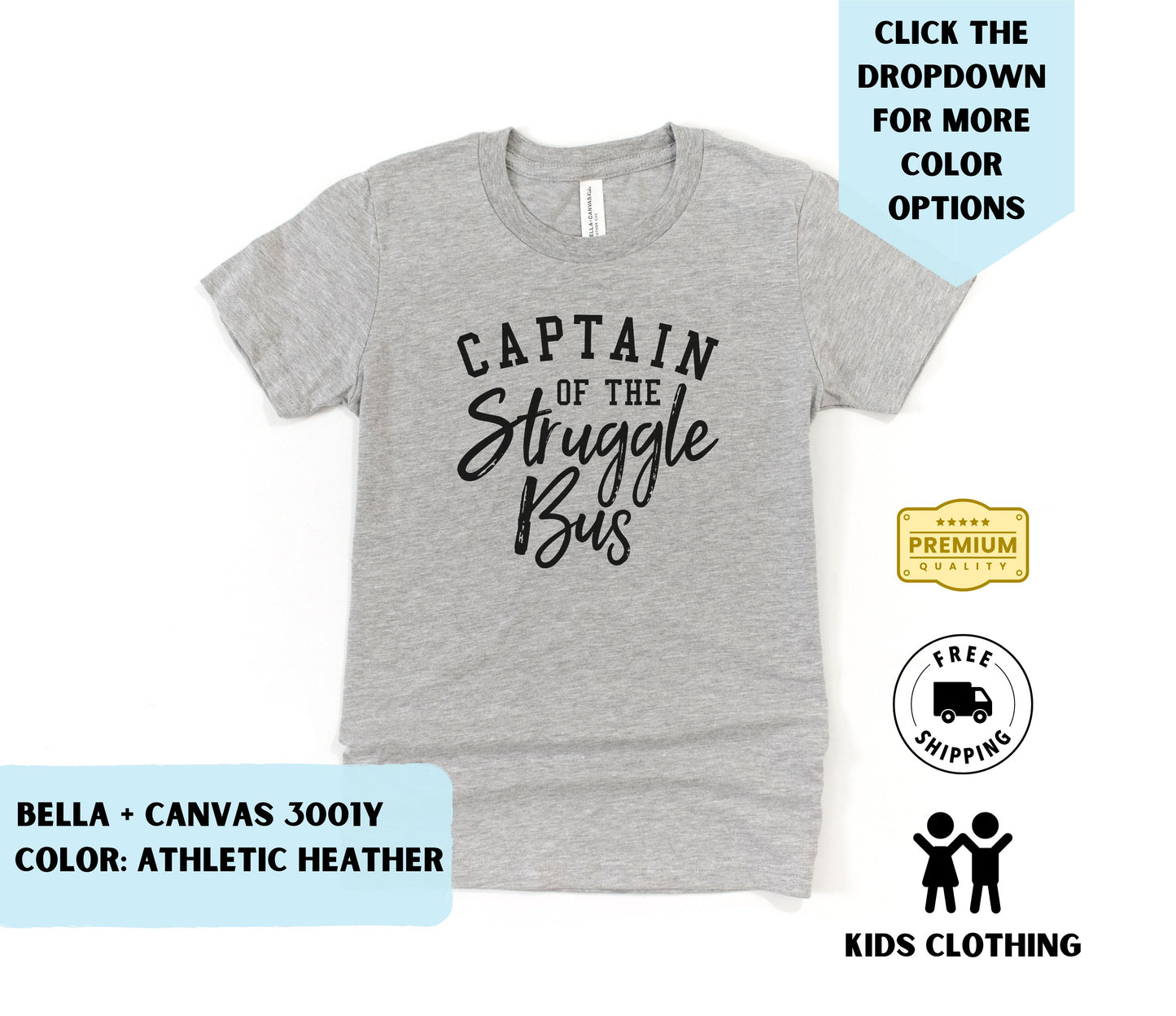 Youth Captain of the Struggle Bus T-Shirt