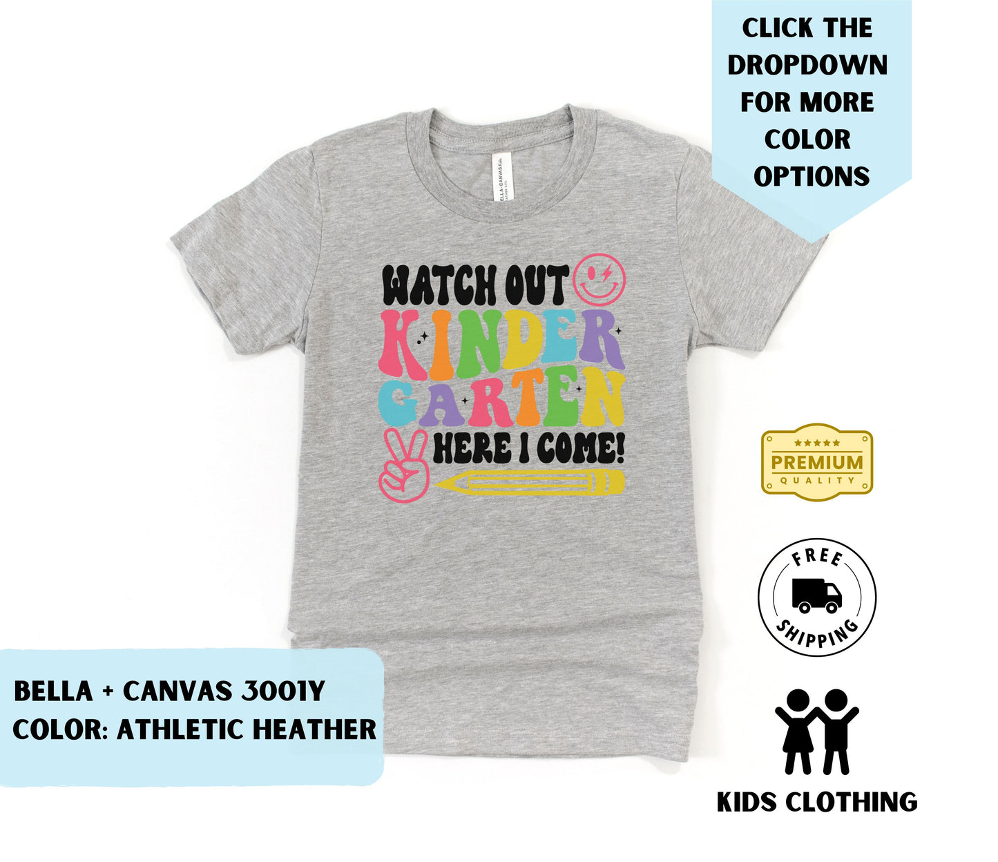 Youth Watch Out Kindergarten T-Shirt