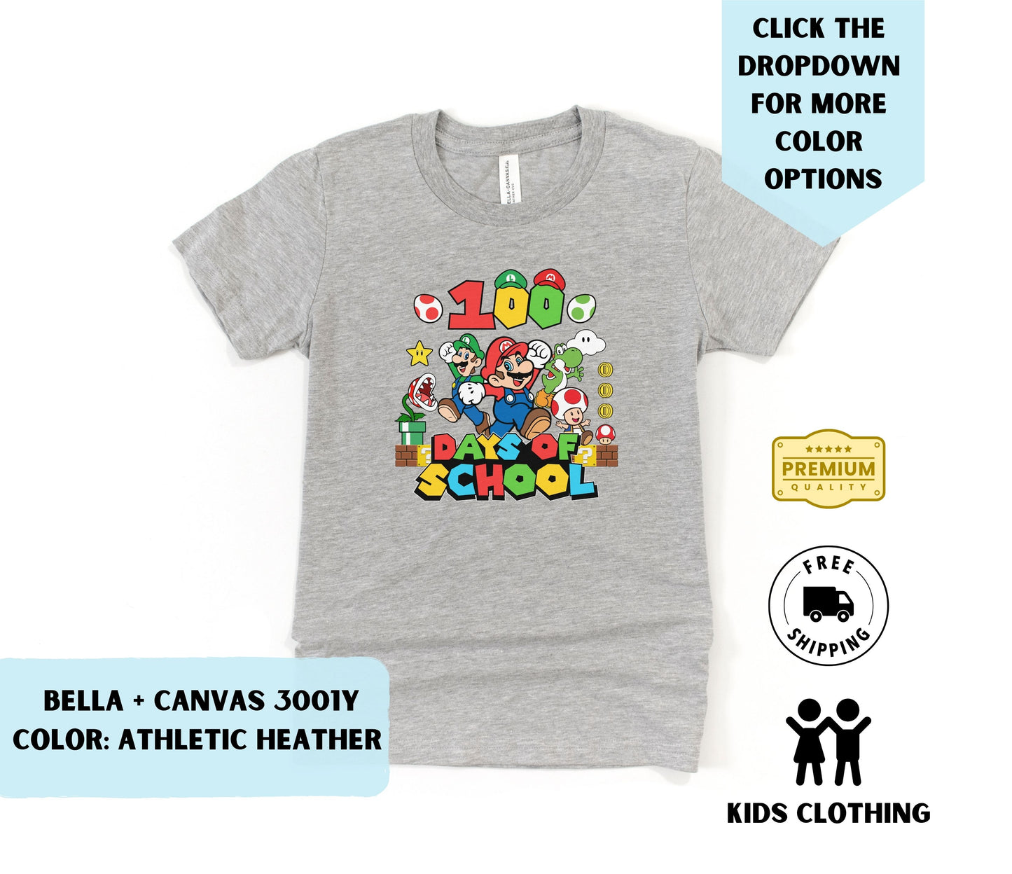 Toddler 100 Days Level Up T-Shirt