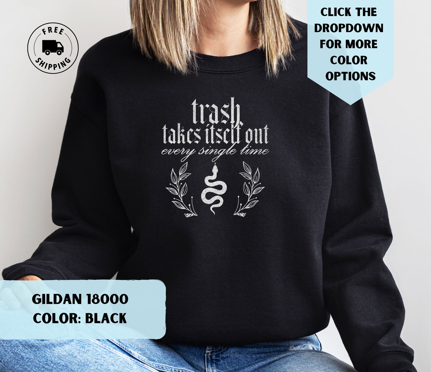 Trash Takes Itself Out Crewneck