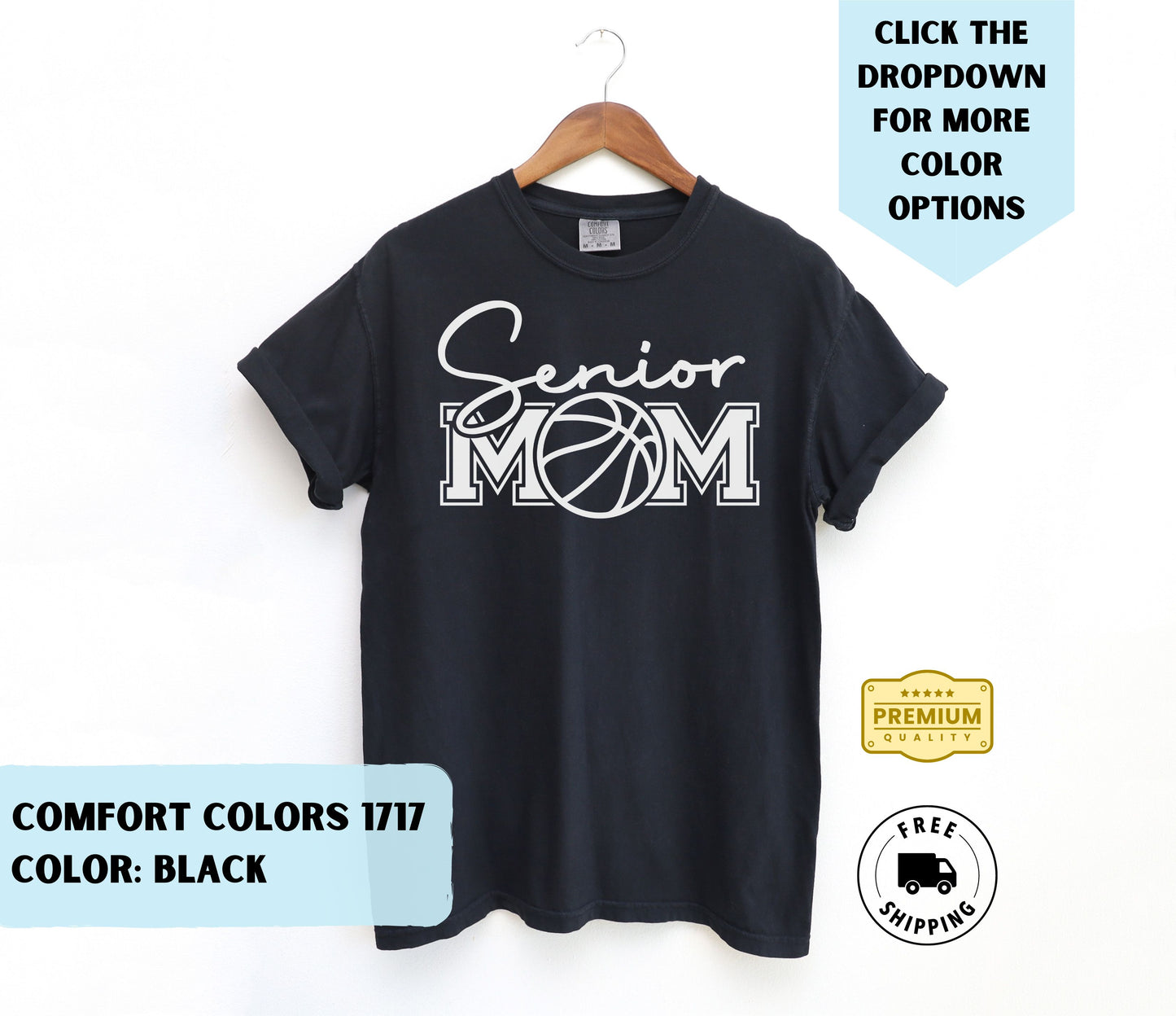 Senior Basketball Mom 2024 T-Shirt