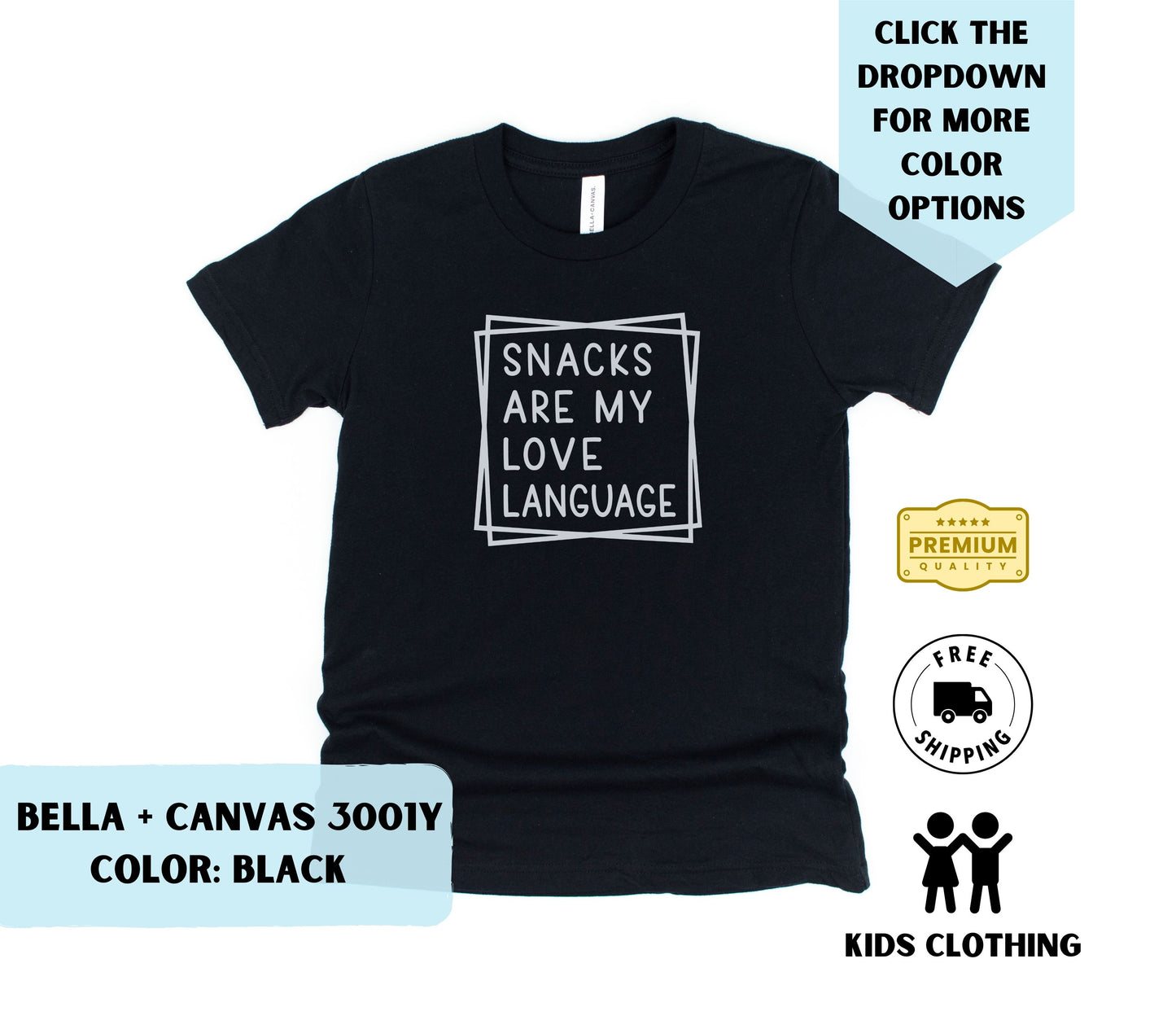 Youth Snacks Are My Love Language T-Shirt