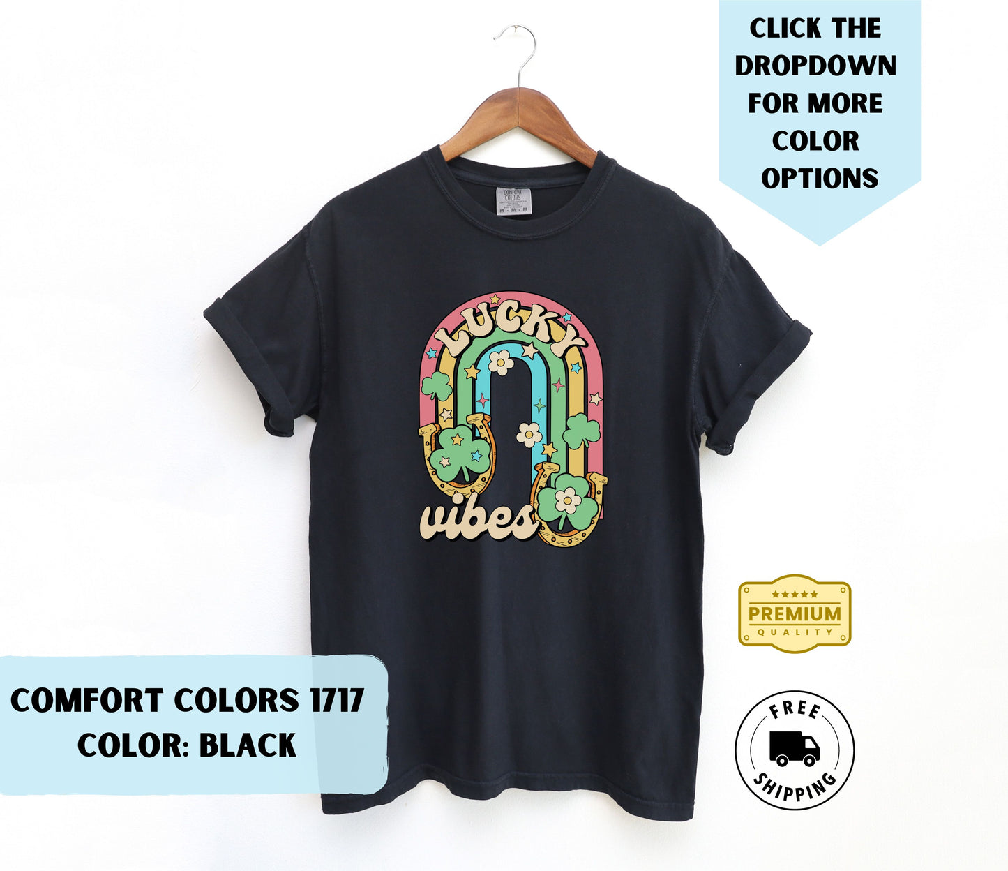 Lucky Vibes Rainbow T-Shirt