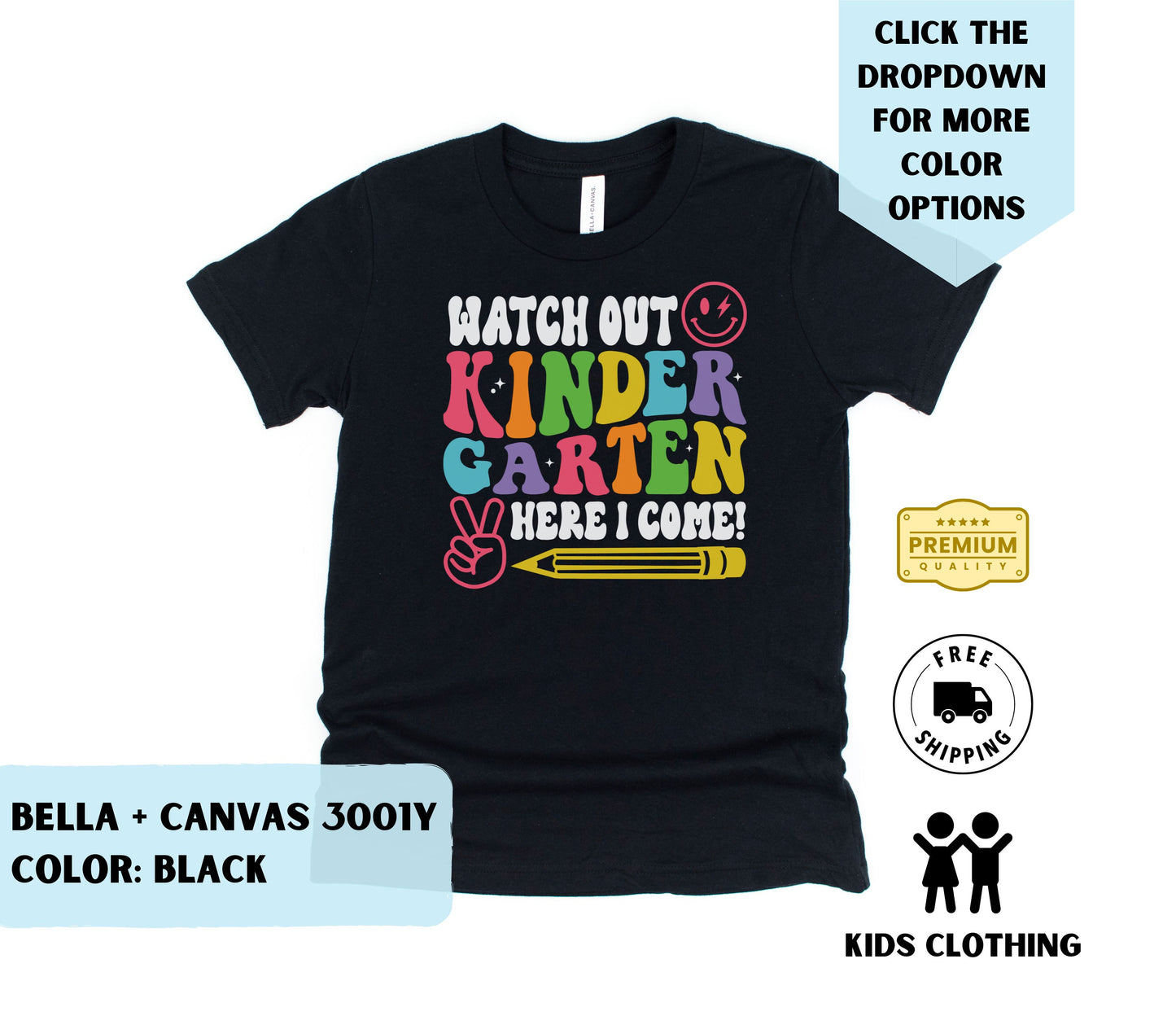 Youth Watch Out Kindergarten T-Shirt