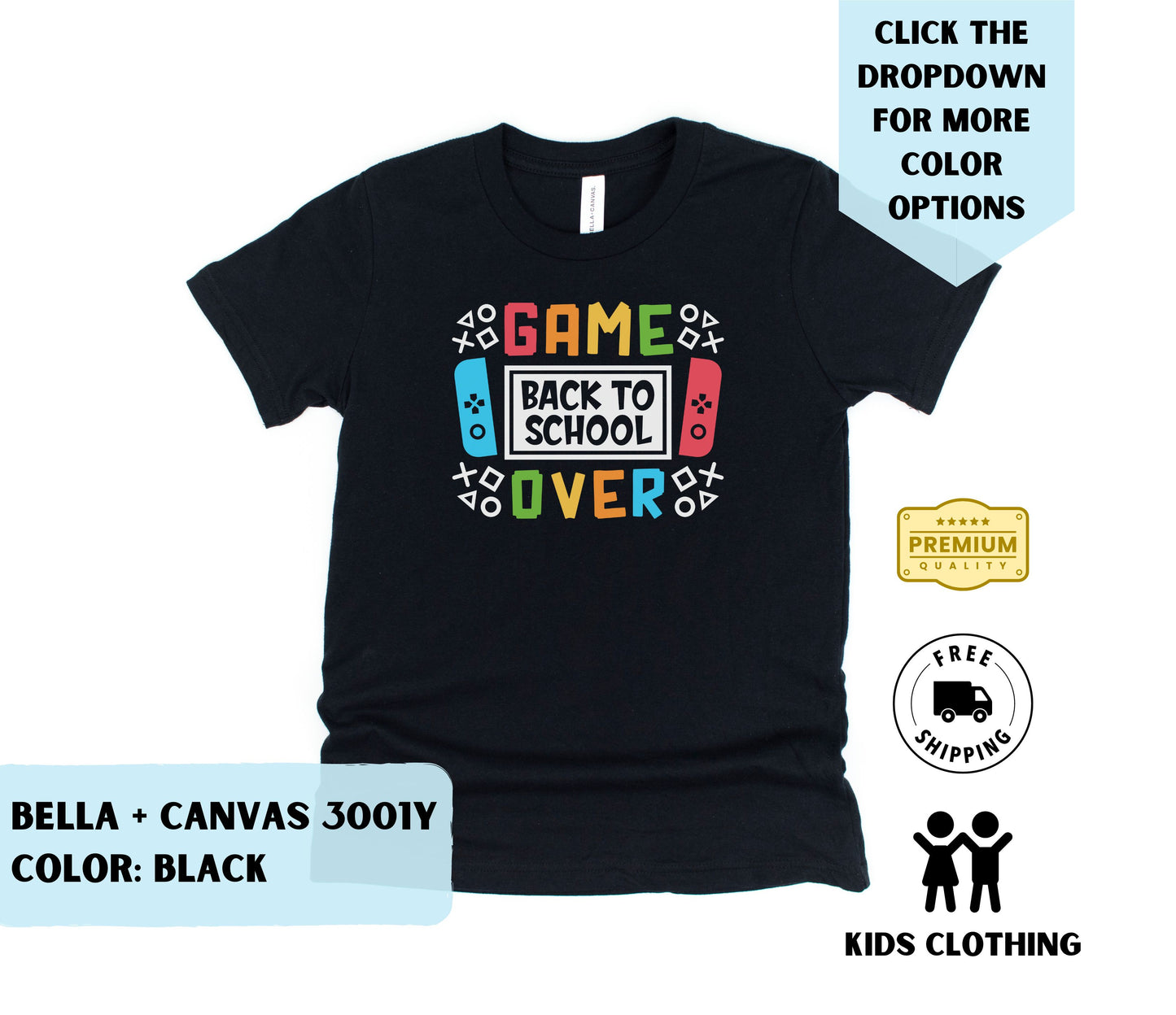 Youth Game Over Switch T-Shirt