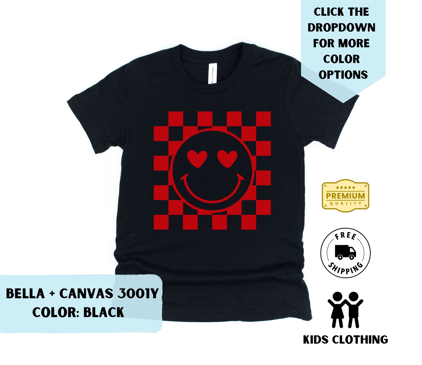 Toddler Valentine Smiley T-Shirt