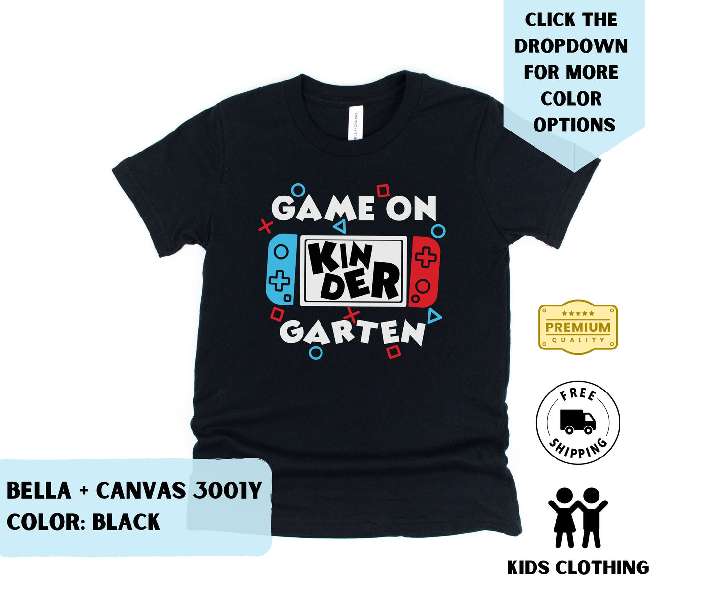 Youth Game On Kindergarten Switch T-Shirt