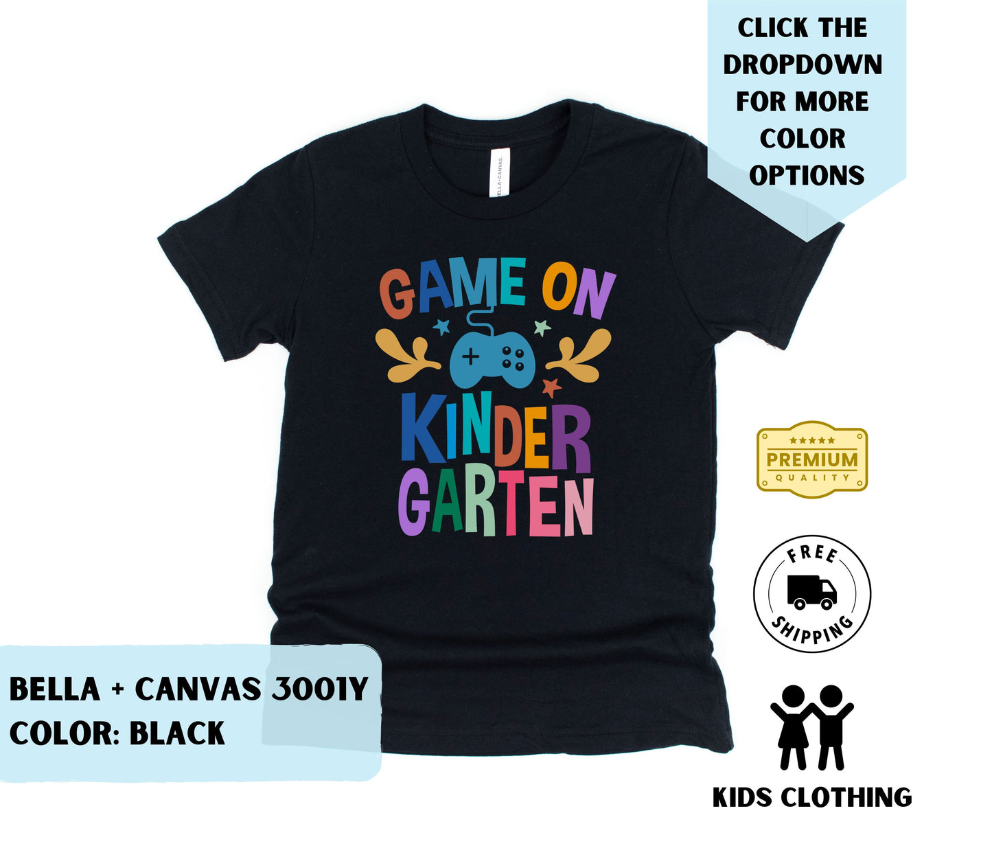 Youth Game On Kindergarten T-Shirt