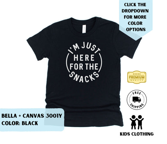 Toddler Here for the Snacks T-Shirt