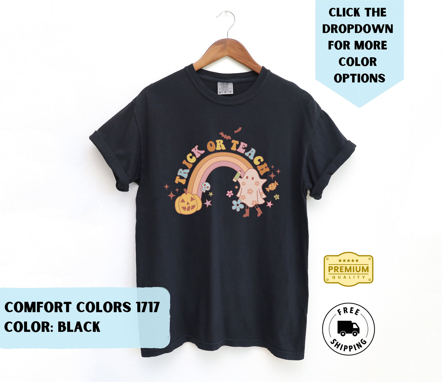 Trick or Teach Rainbow T-Shirt