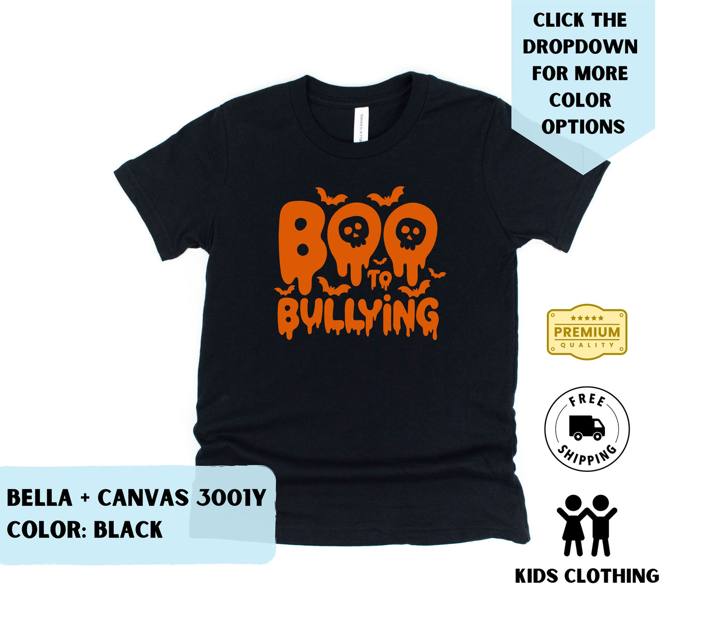 Toddler Boo To Bullying T-Shirt