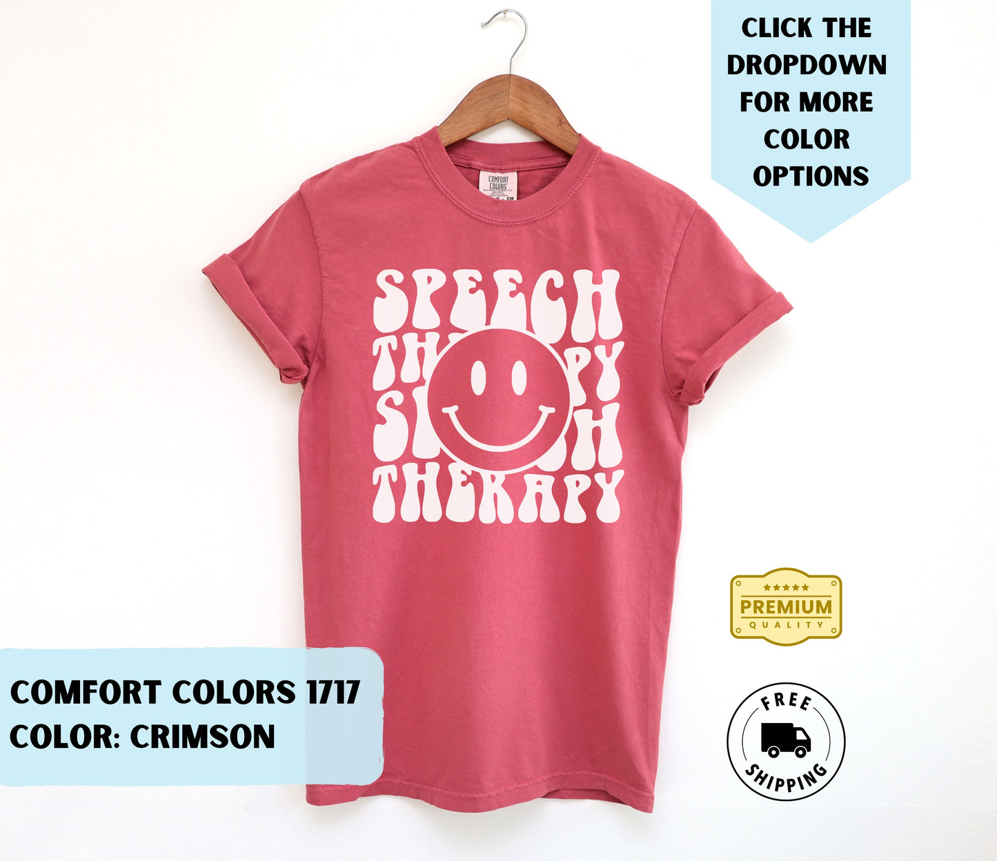 Speech Therapy Smiley T-Shirt