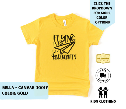 Youth Flying Into Kindergarten T-Shirt