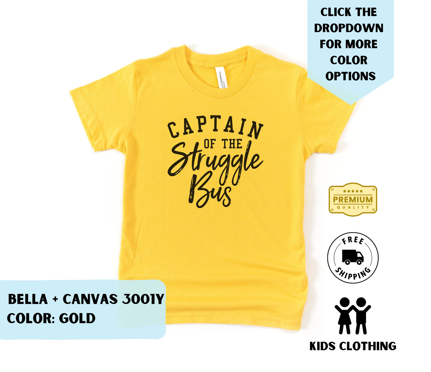 Youth Captain of the Struggle Bus T-Shirt