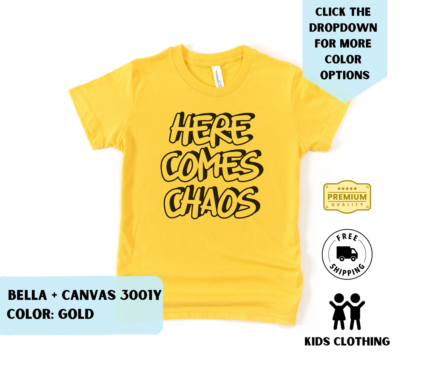 Youth Here Comes Chaos T-Shirt