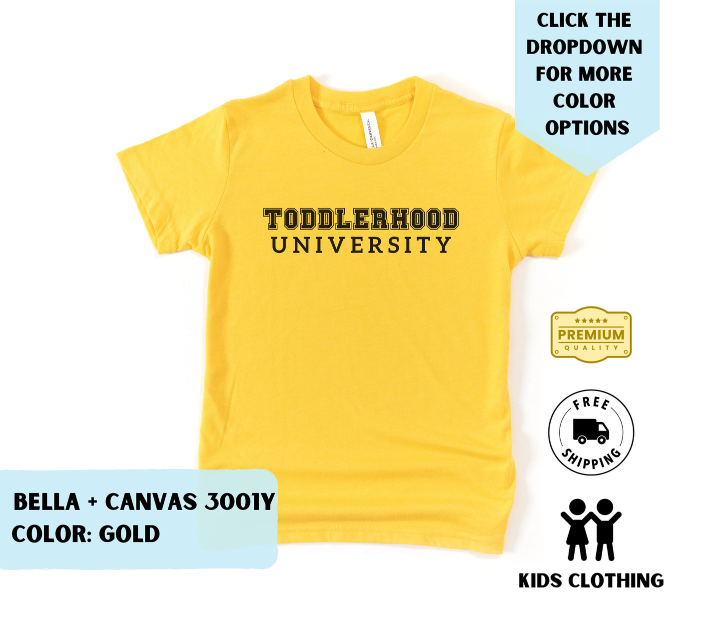 Toddler Toodlerhood University T-Shirt