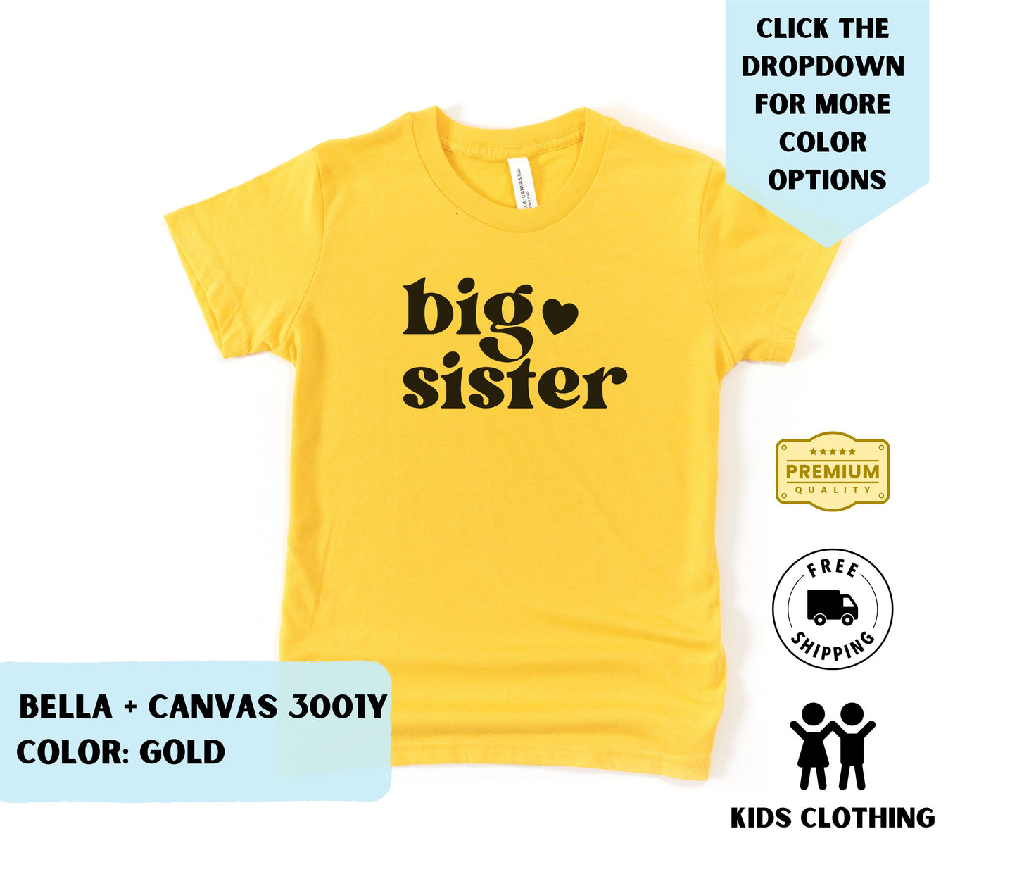 Youth Big Sister T-Shirt