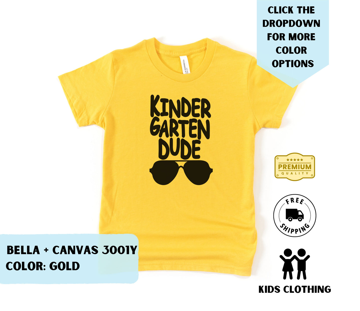 Toddler Kindergarten Dude T-Shirt