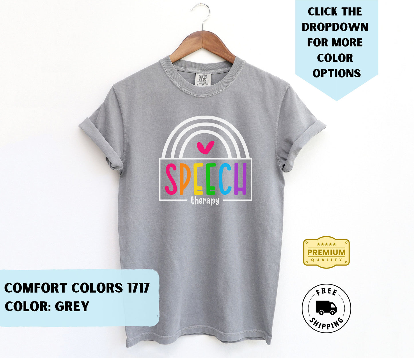 Speech Therapy Colorful T-Shirt