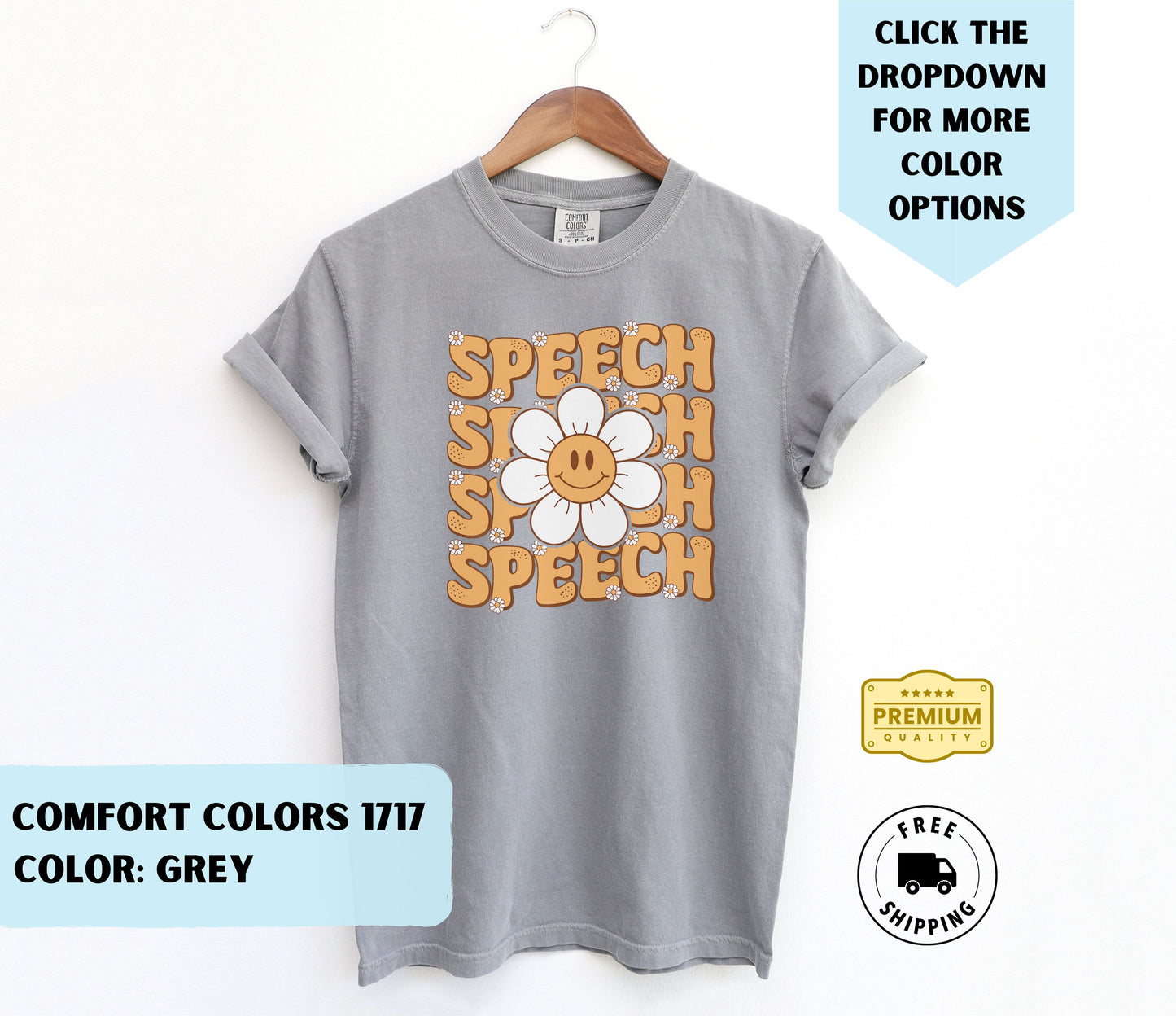 Speech Retro Flower T-Shirt