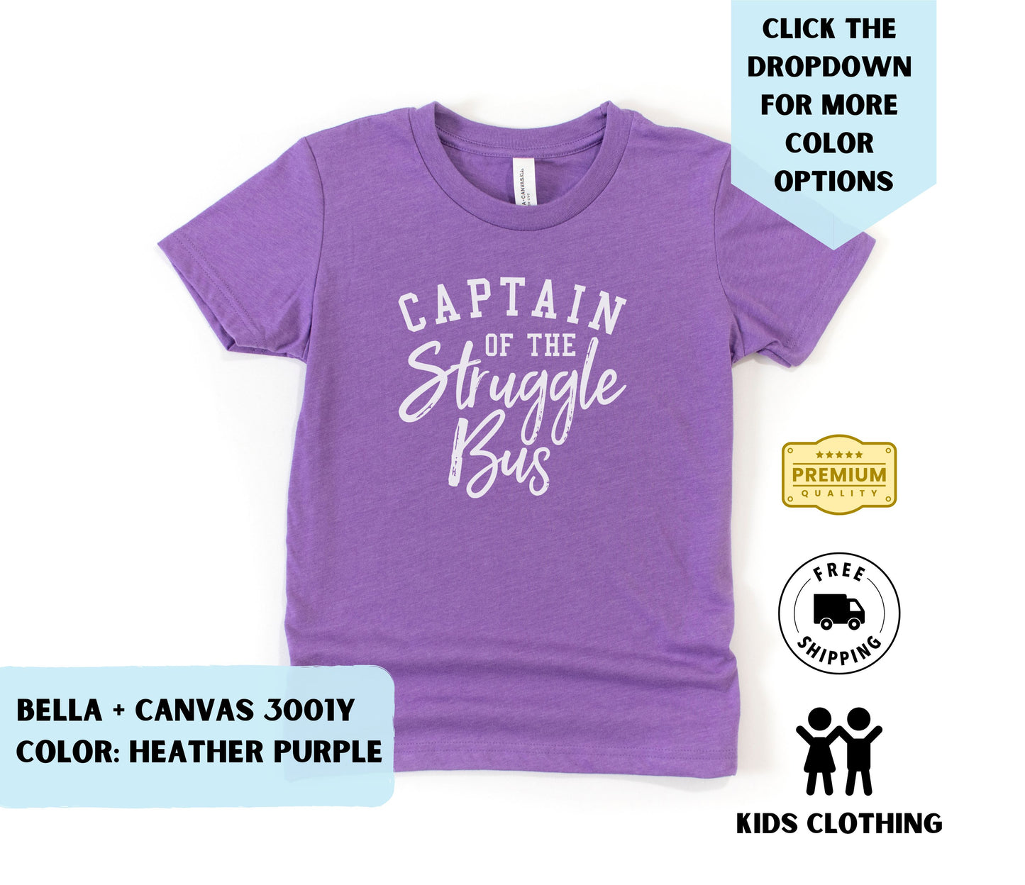 Youth Captain of the Struggle Bus T-Shirt