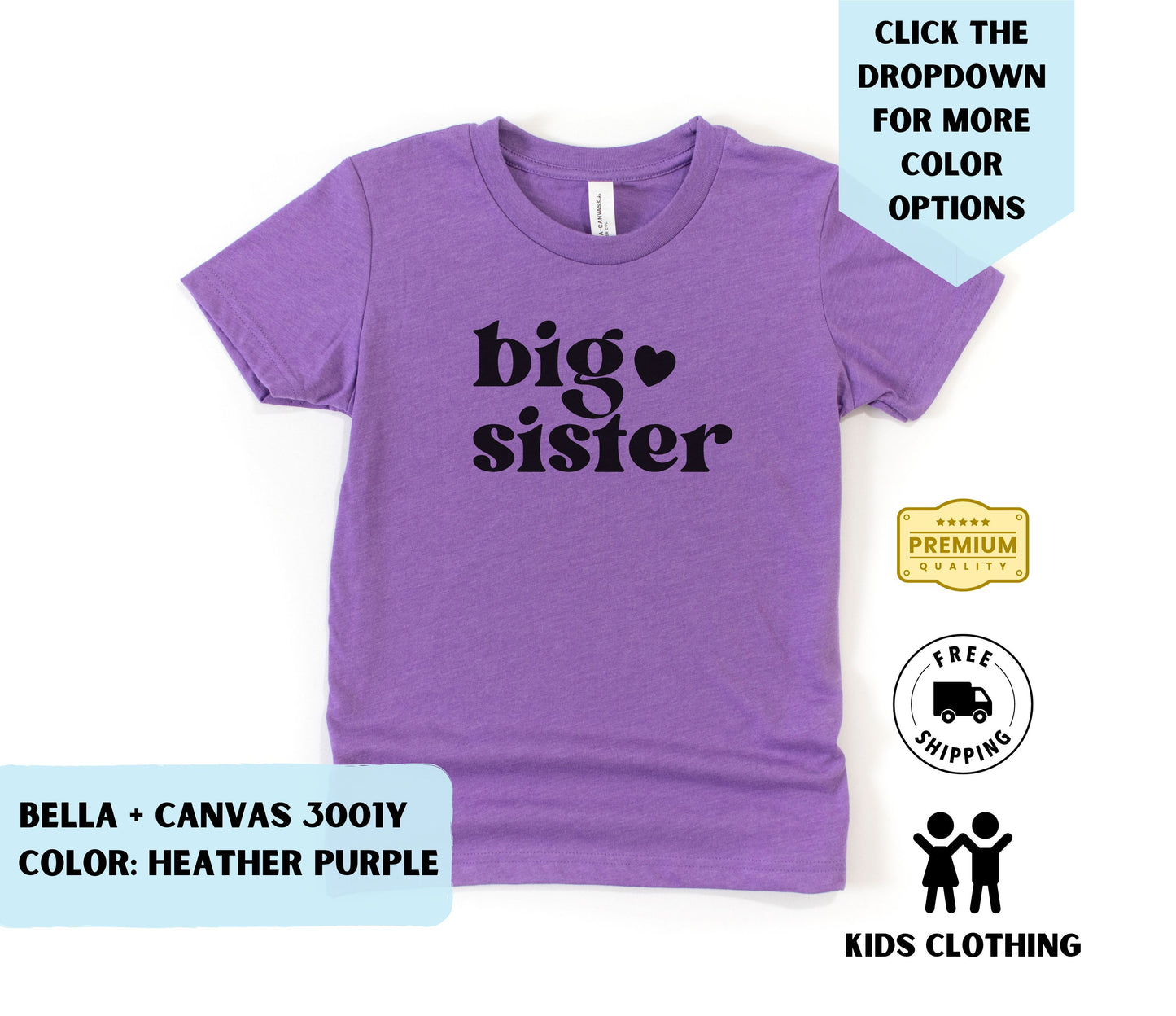 Youth Big Sister T-Shirt