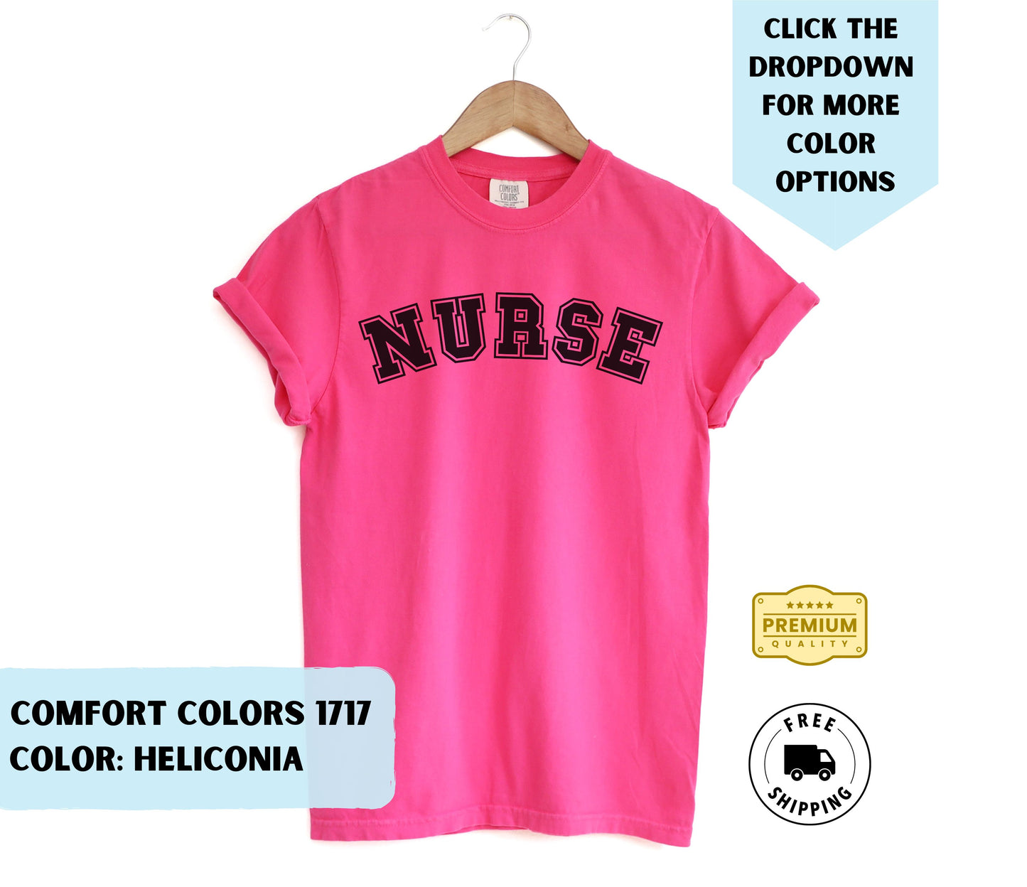 Nurse College Print T-Shirt