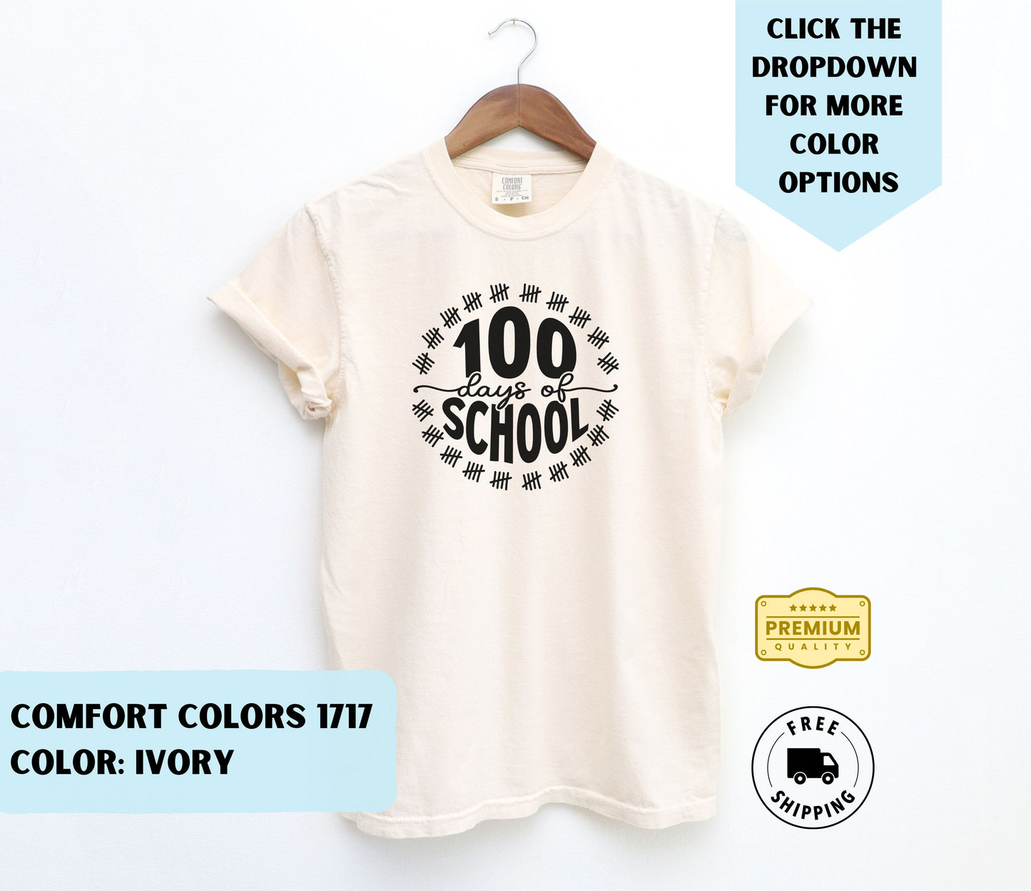 100 Days of School Tally T-Shirt