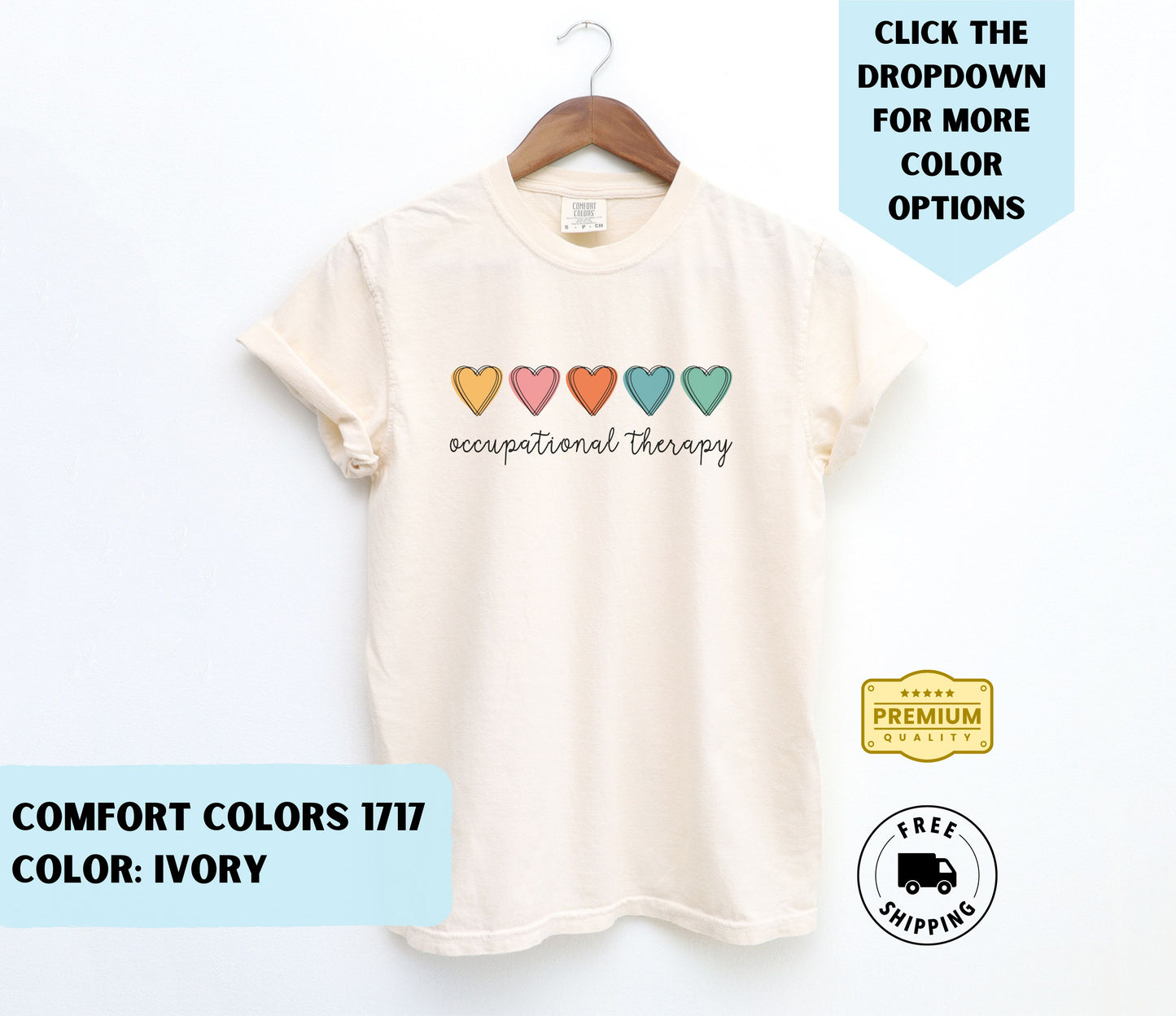 Occupational Therapy Hearts T-Shirt