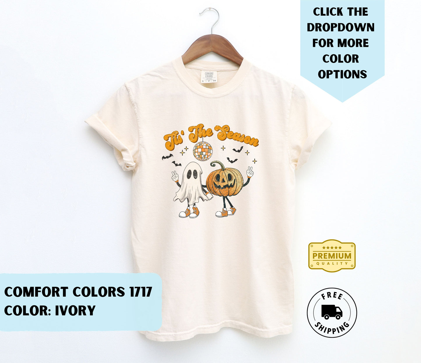 Tis The Season Halloween Pumpkin Ghoul T-Shirt