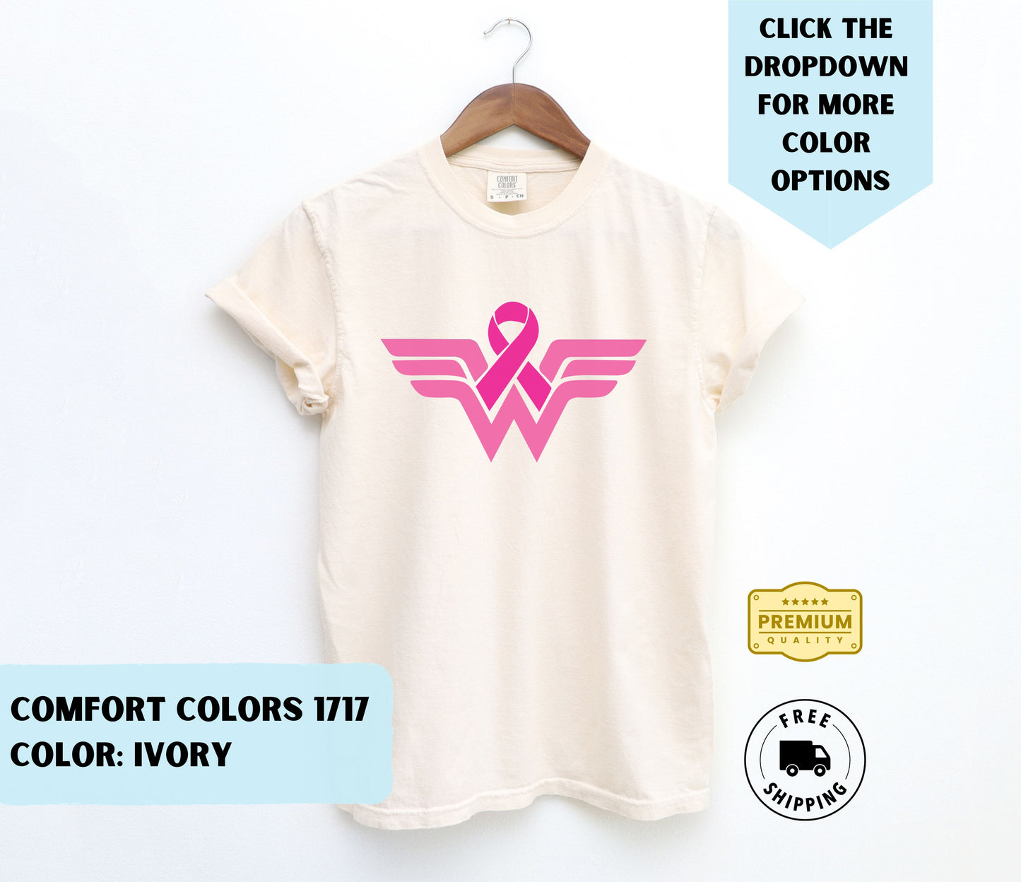 Wonder Women Breast Cancer Awareness Fundraiser T-Shirt