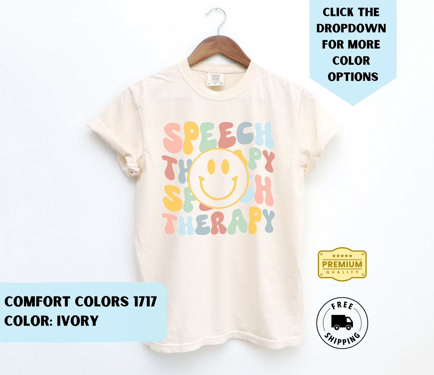 Speech Therapy Smiley T-Shirt