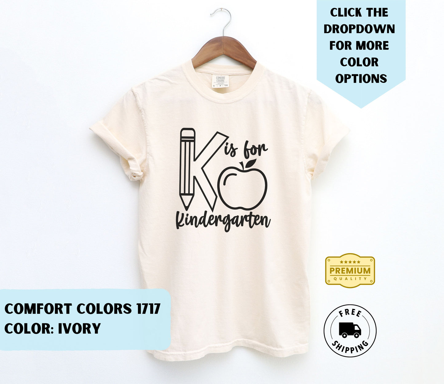 K is for Kindergarten T-Shirt