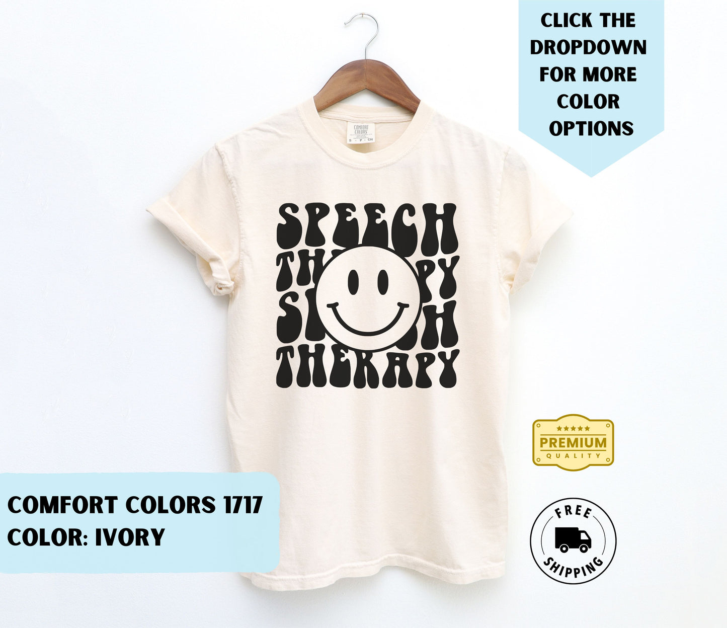 Speech Therapy Smiley T-Shirt