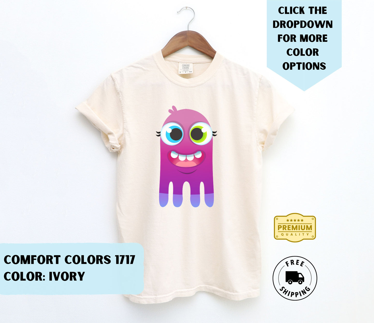 MOJO Monster Colorful Eyes T-Shirt