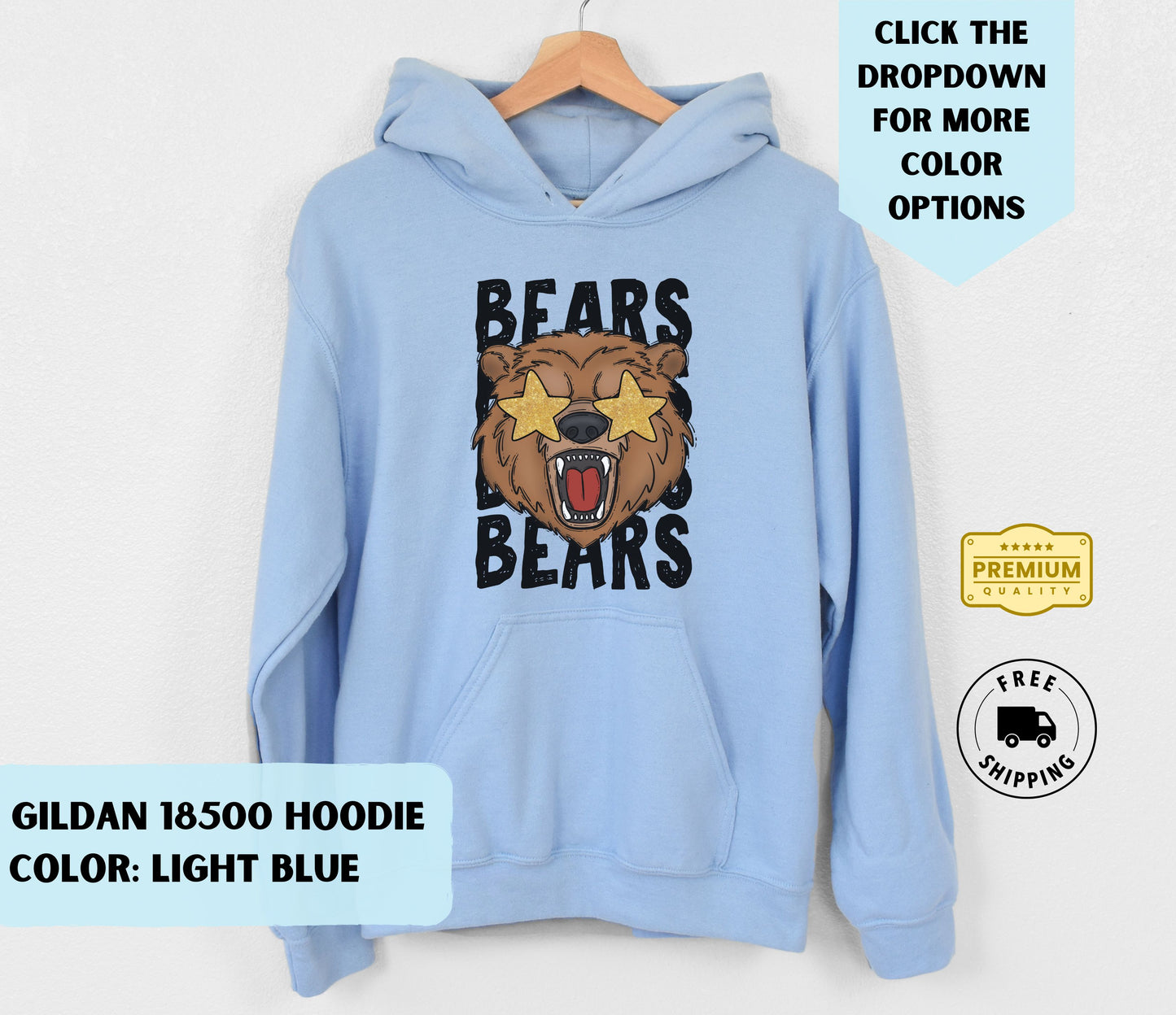 Bears Mascot Hoodie