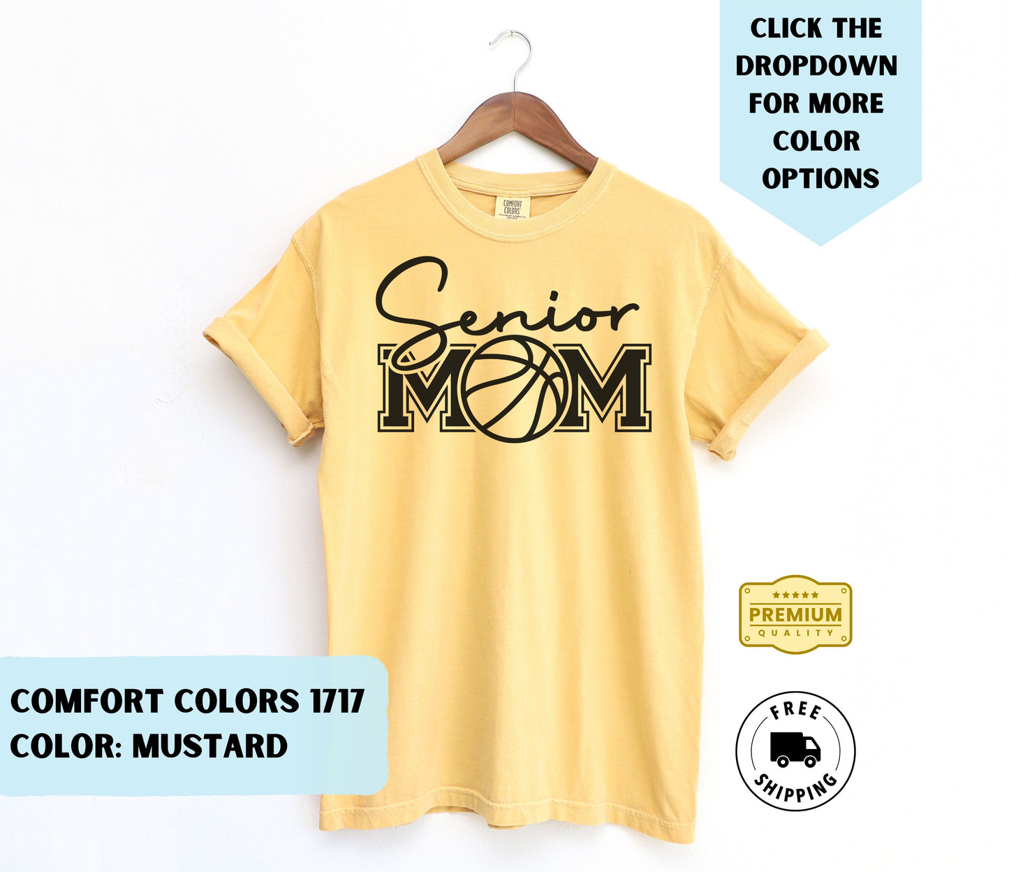 Senior Basketball Mom 2024 T-Shirt