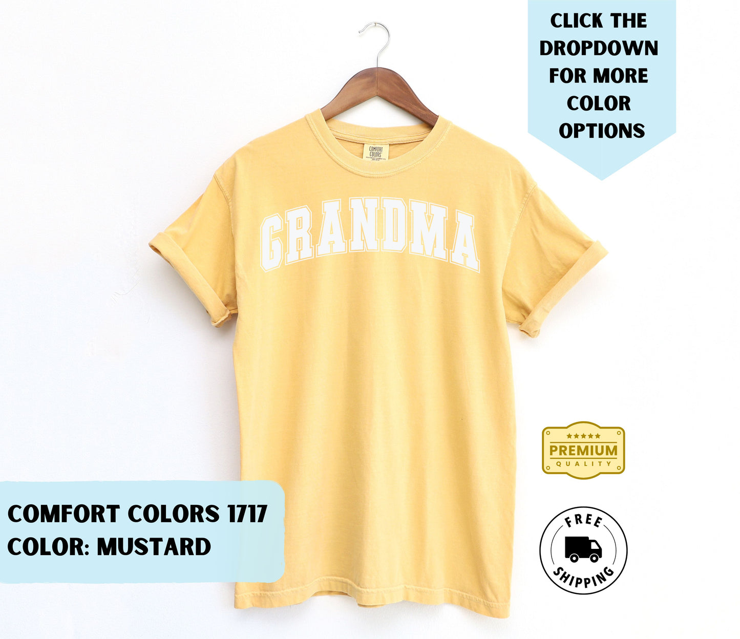 Grandma College Text T-Shirt