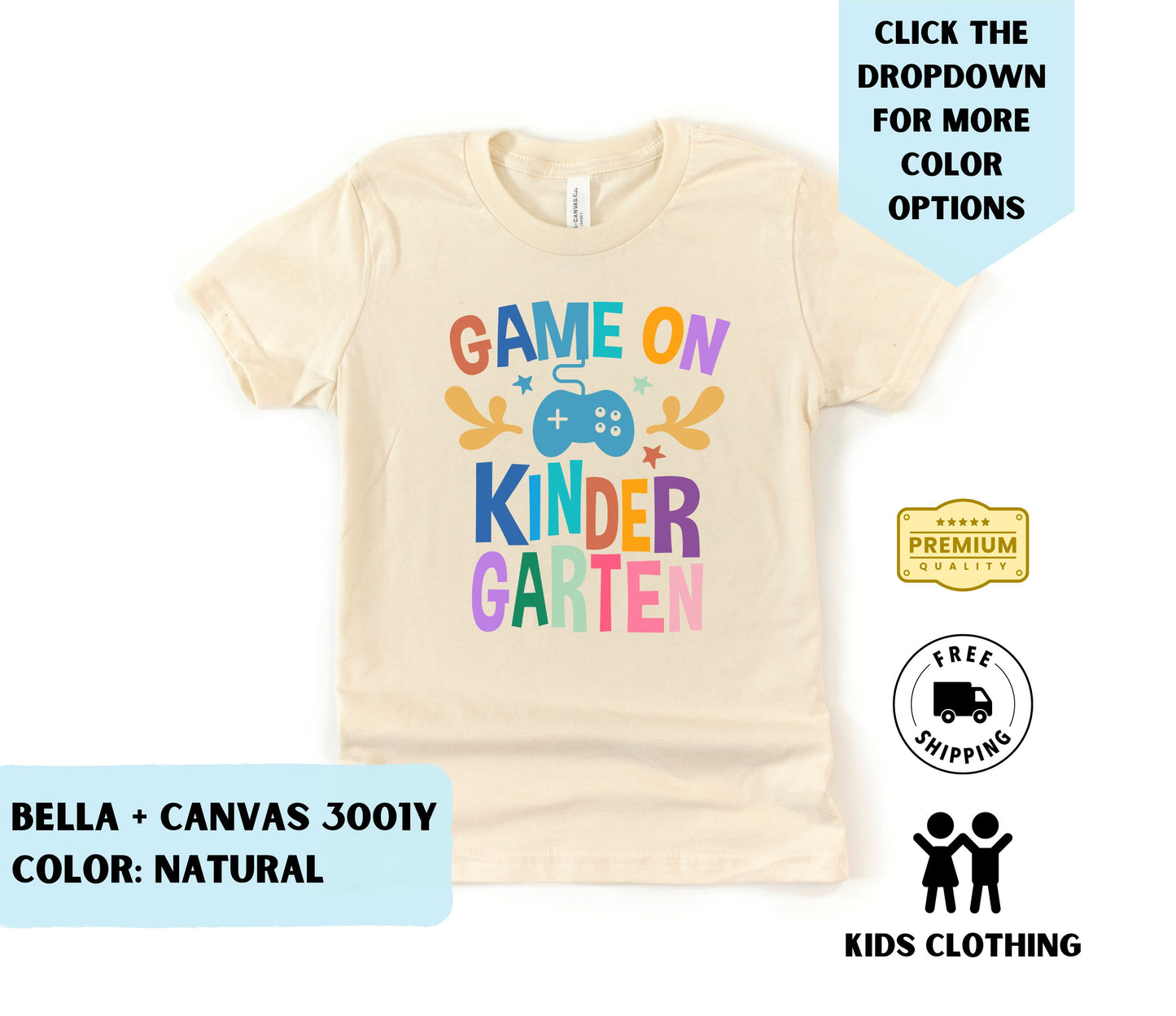 Youth Game On Kindergarten T-Shirt