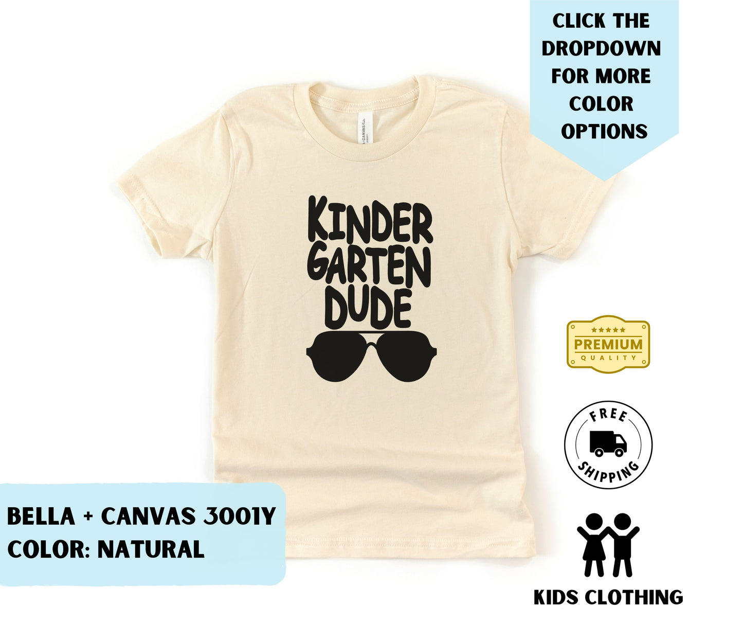 Toddler Kindergarten Dude T-Shirt