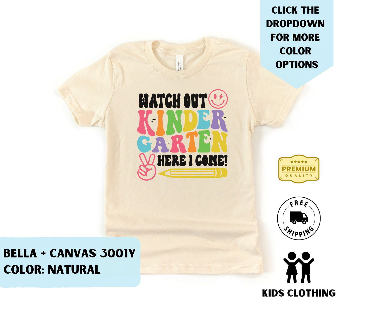 Youth Watch Out Kindergarten T-Shirt