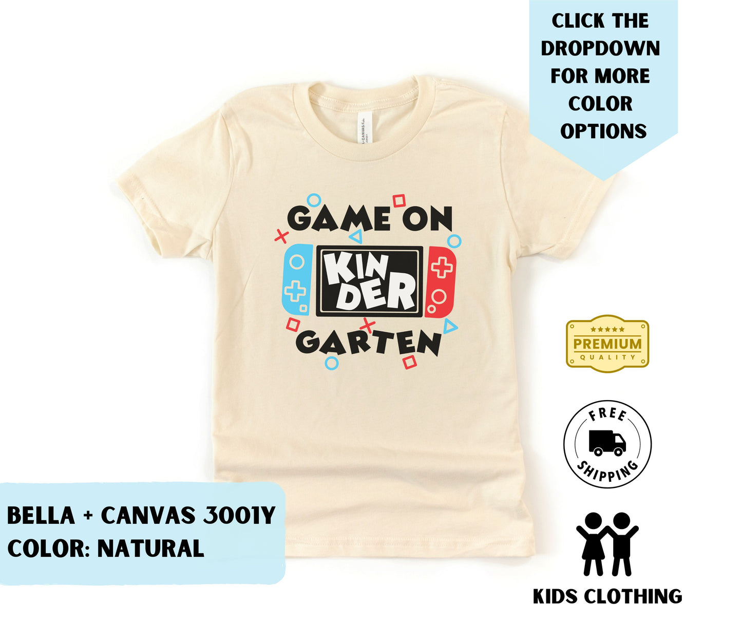 Youth Game On Kindergarten Switch T-Shirt