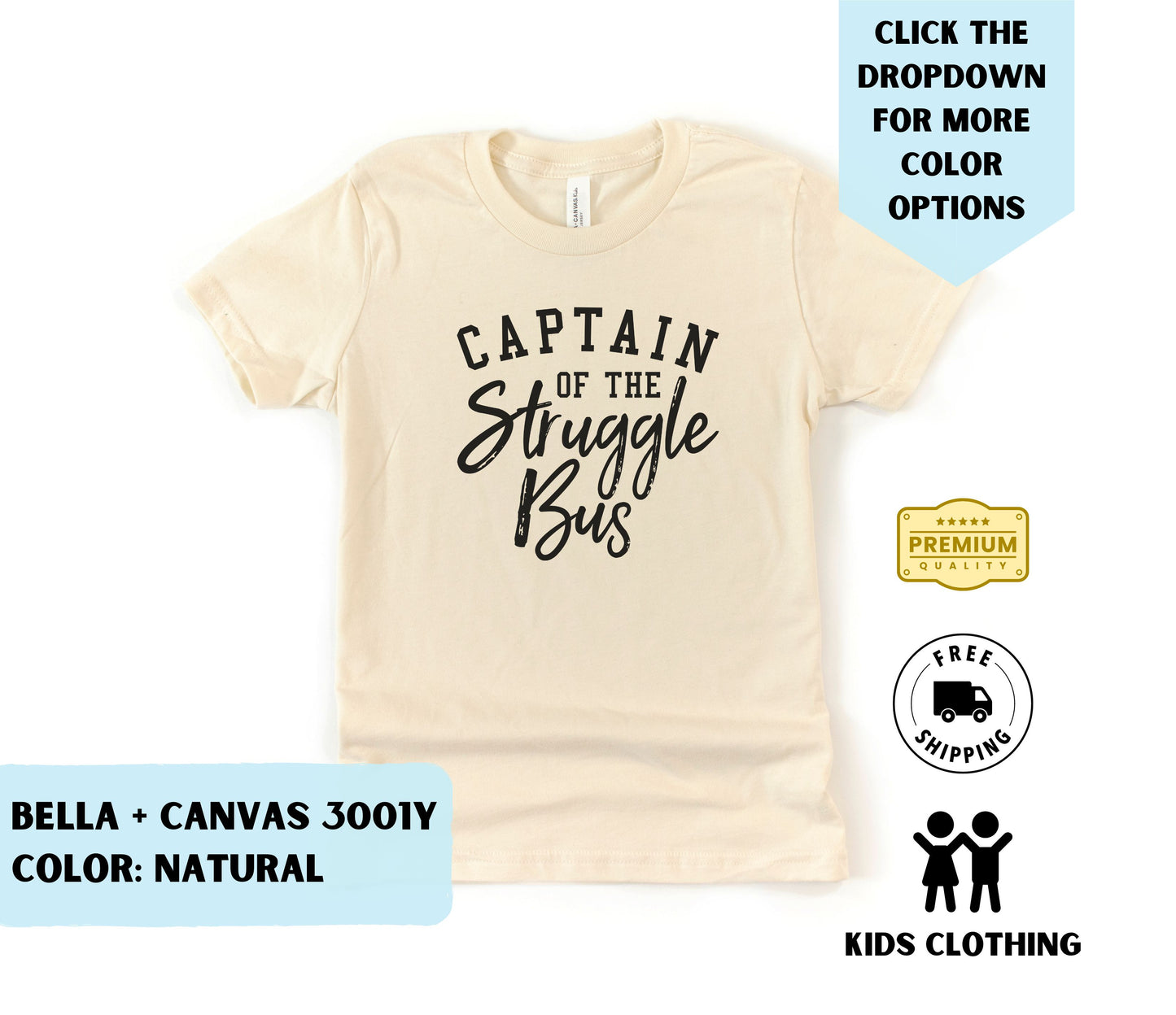 Youth Captain of the Struggle Bus T-Shirt